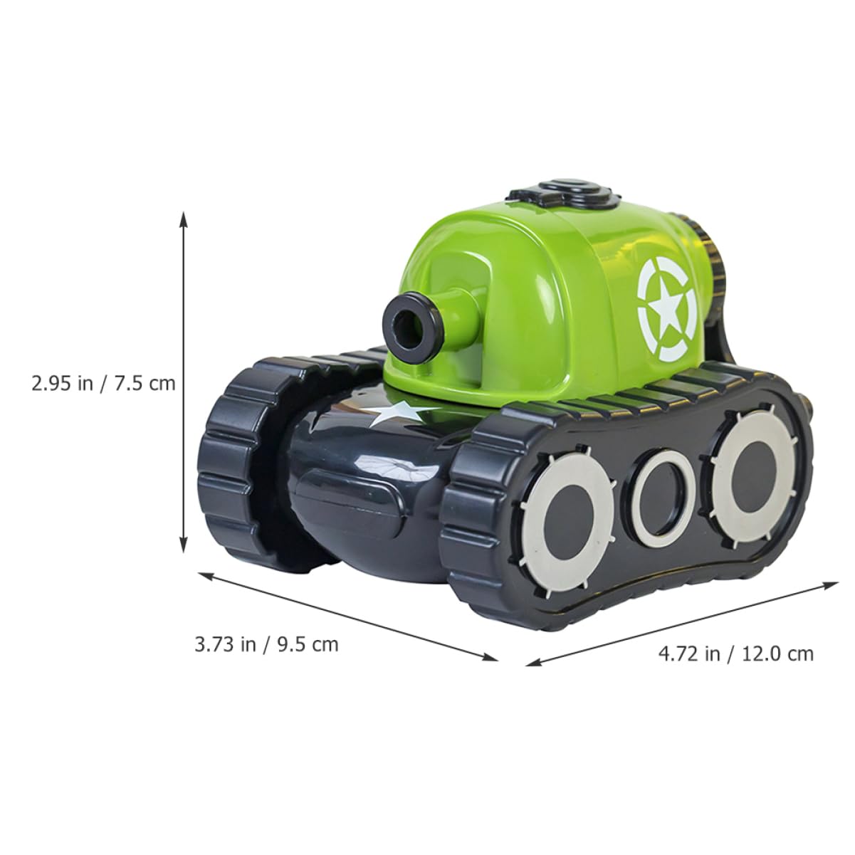 NUOBESTY 3St Cartoon Handkurbel Bleistiftspitzer Kindergarten Lernutensilien (grüner Tank) automatisch Anspitzer für Augenbrauenstifte bleistift anspitzer bleistiftanspitzer werkzeug