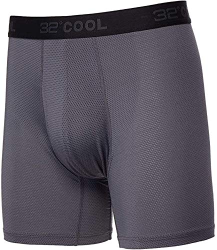 32 DEGREES Cool Men's Boxer Briefs 3Pk Black/Charcoal/Black3