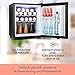 Klarstein Mini Kühlschrank für Zimmer, Mini-Kühlschrank für Getränke, Snacks & Kosmetik, Kleine Minibar, Kühlschrank Klein & Leise, Verstellbare Ablagen, Kleiner Skincar Kühlschrank 6-18°C, 45L