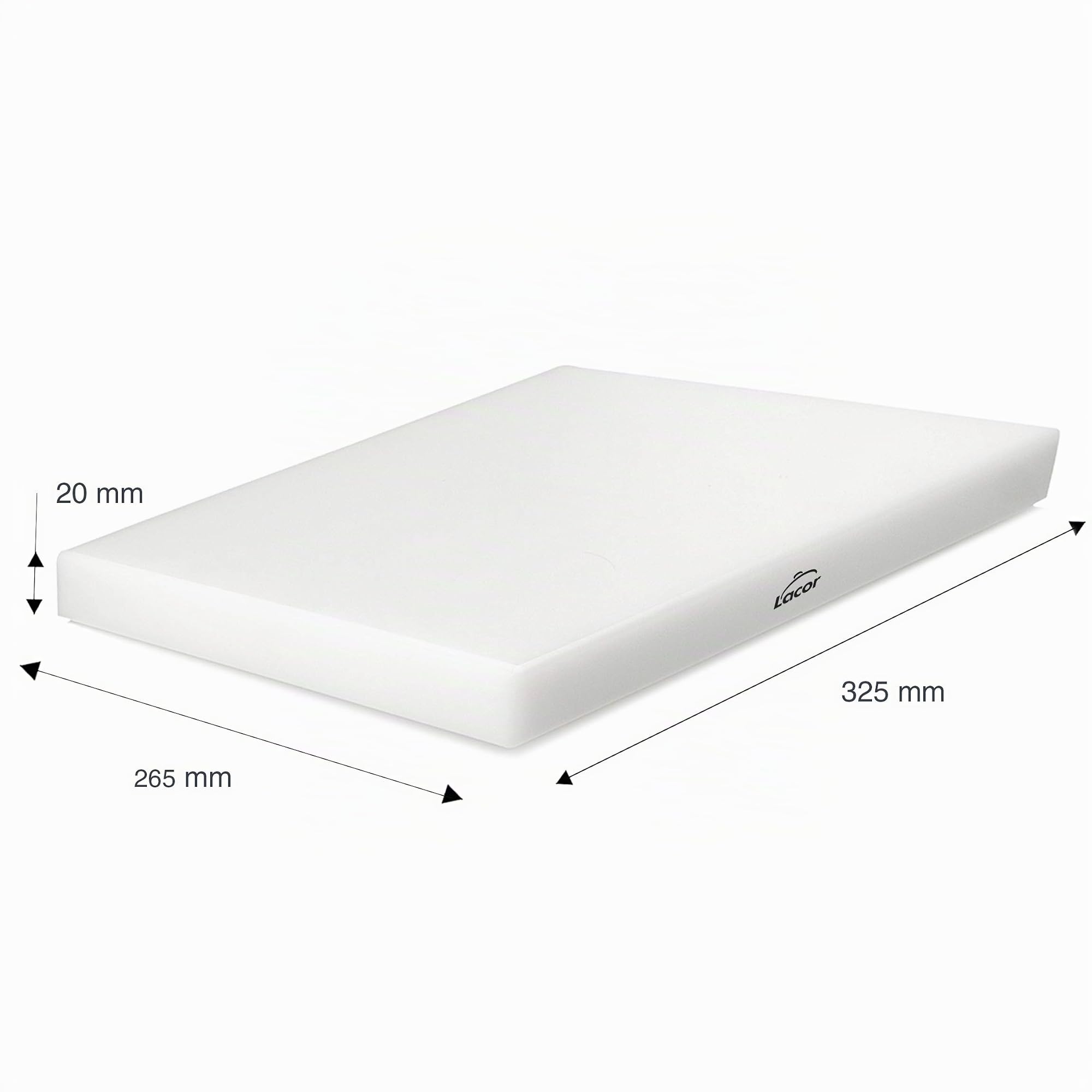 Lacor 60405 - LACOR, kitchen cutting board, polyethylene | Durable professional utensil; designed for optimum performance and quick and easy cleaning in the dishwasher