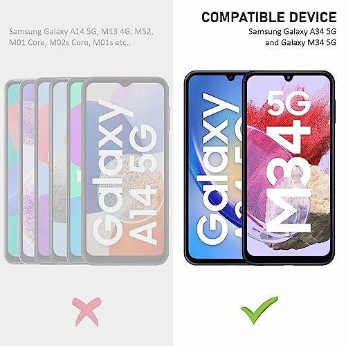 Image of Mr.Shield Top-Notch HD+ Tempered Glass Screen Protector Guard for Samsung Galaxy A24 4G / M34 5G / A34 5G (6.5 Inch), 9H Hardness, Military Grade Protection, Easy Installation kit