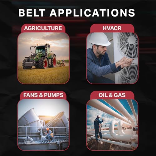 Image of BESTORQ A36 or 4L380 V-Belt, Classic Wrapped Rubber X3 V-Belt, Black, 38 inch Outside Circumference x .51 inch Width x .34 inch Height, Pack of 1