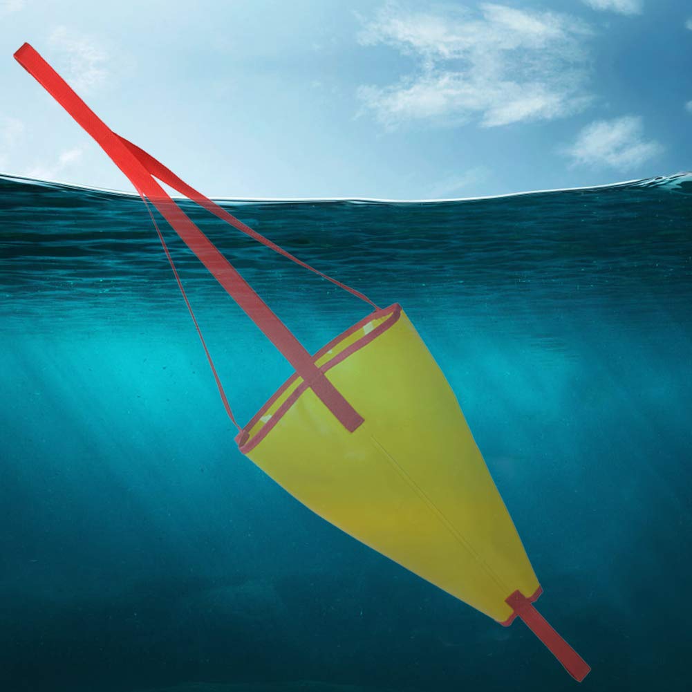 Alomejor Sea Anchor Drogue PVC Heavy Duty Sea Anchor Drogue Drifting Brake Usado para Reducir La Velocidad de Su Embarcación