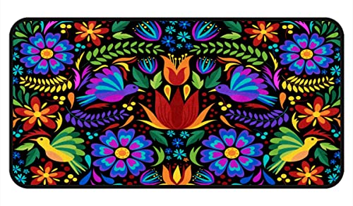 GISPOG Floral Mexican Embroidery Birds Kitchen Rugs Indoor Outdoor Non Slip Kitchen Floor Mats Area Rugs Runner Rug Laundry Room Rug 40x20 in GISPOG Floral Mexican Embroidery Birds Kitchen Rugs Indoor Outdoor Non Slip Kitchen Floor Mats Area Rugs Runner Rug Laundry Room Rug 40x20 in