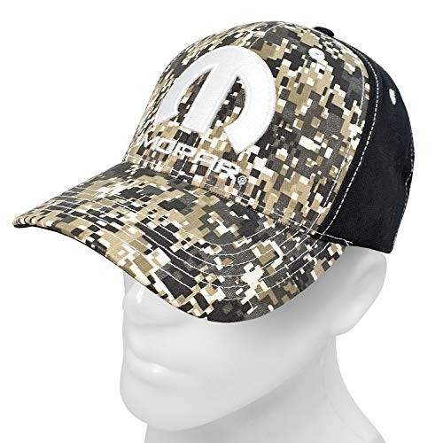 Checkered Flag Camo Front Black Baseball Cap with Mopar Logo for Dodge Jeep RAM - Image 3