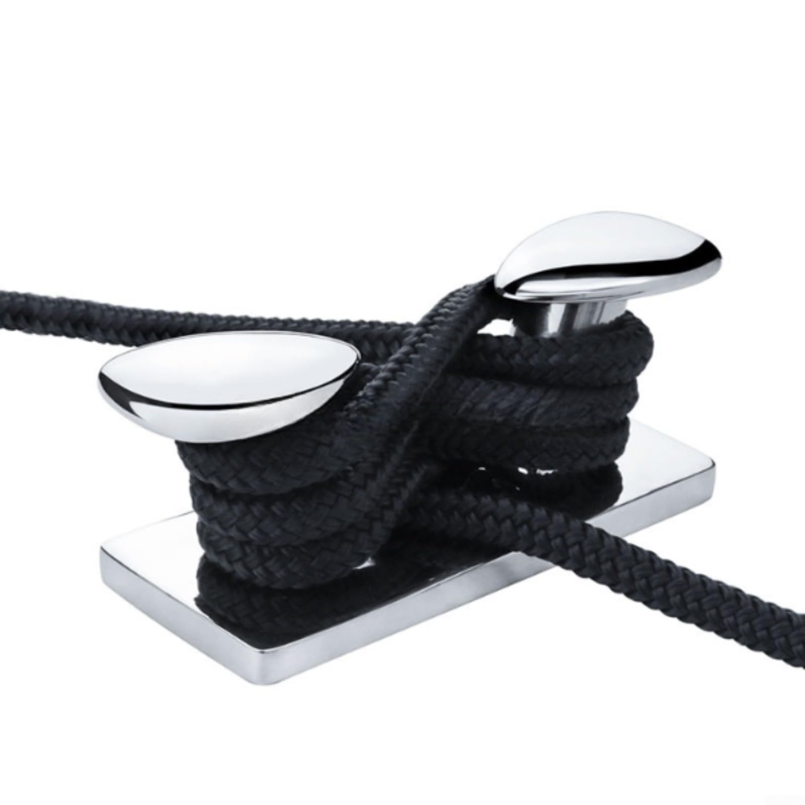 Bitta marina in acciaio inossidabile 316 da 15,2 cm per ormeggio a specchio lucidata hardware per yacht barca molo sicuro ormeggio nave finitura argento
