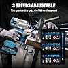 AXIDA Cordless Impact Wrench 1/2 Inch, 1500N·m(1107ft・lbs) Brushless High Torque Impact Gun, 21V Impact Driver with 2x 4.0Ah Batteries, Charger & 5 Sockets, Variable Speeds for Car/Truck RV/Mower #4