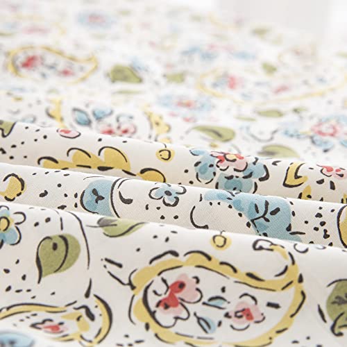 Dauaoto C002-XIANGMYS Standard Size Pillowcases Cotton Shams Pillow Cover 2 Pieces Set 20"X26", Farmhouse Paisley Pattern Yellow thumb #6