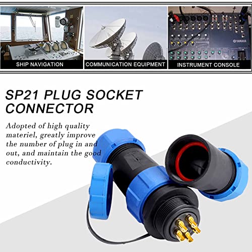 Conector de Aviación IP68 SP21 5 pines 11.8 cm miniatura 4