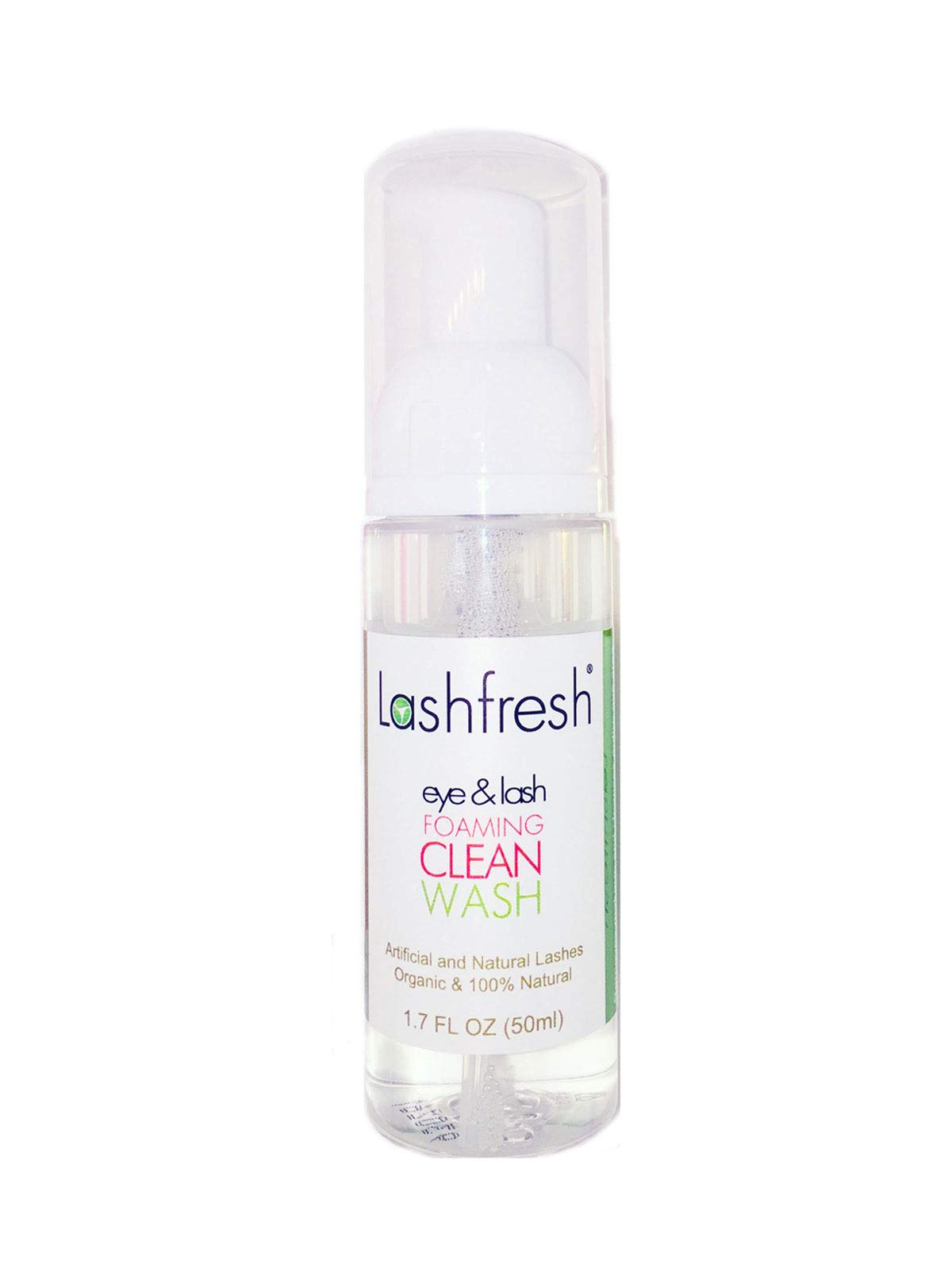 Lashfresh Foaming Clean Wash for Eyelash Extensions and Natural Lashes 50ml, Organic & 100% Natural. Sensitive formula.