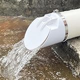 Válvula de retención de tubería de drenaje de PVC, con cubierta magnética a prueba de olor, diseño antireflujo para sistemas sépticos y de aguas residuales (160 tubos)