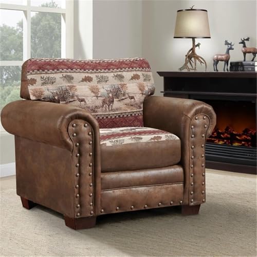 Sillón Microfibra Plegable Marrón miniatura 2