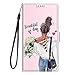 Guxira Leder Handyhülle für Samsung Galaxy A14 5G / 4G, Muster Motiv Hülle Lederhülle Klappbar Schutzhülle 360 Grad Stoßfest Cover mit Kartenfachr Klapphülle Flip Case - Mädchen MI 4 günstig Kaufen-Guxira Leder Handyhülle für Samsung Galaxy A14 5G / 4G, Muster Motiv Hülle Lederhülle Klappbar Schutzhülle 360 Grad Stoßfest Cover mit Kartenfachr Klapphülle Flip Case - Mädchen