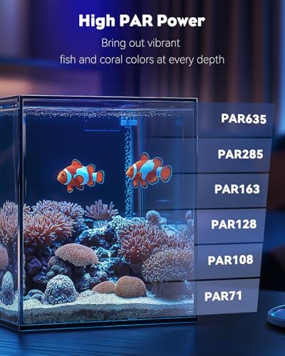 Image of Pawfly 15 W LED Aquarium Light with Brilliant Blue White Red Lights for 1 to 10 Gallon Fish Tank