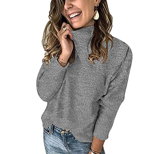 Christmas Shirts for Women Plus Size,Womens Winter Coats Plus Size Color Block Cool Workout y2k Coats Scary Blouse Sweaters Long Sleeve Active Knitted Winter Clothes for Women Gray