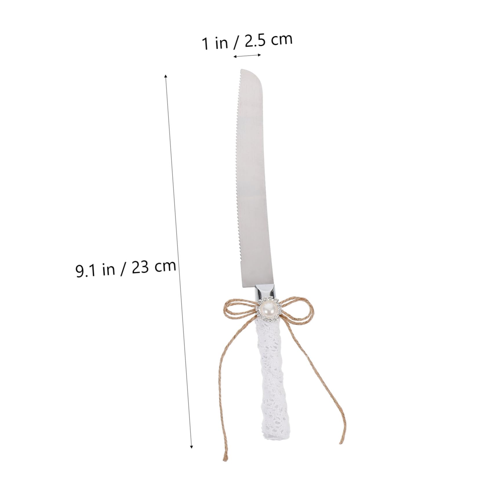 ULTECHNOVO 1 Set Elegant Wedding Cake Cutter Server Set Cake Cutting Set with Decorative Ribbon for Weddings Birthdays and Celebrations and Stylish