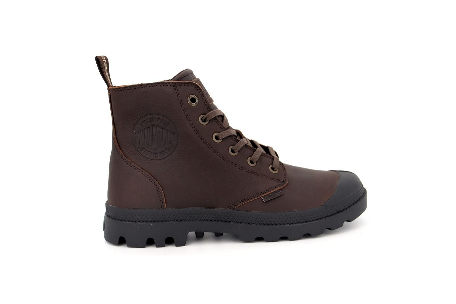 Palladium Unisex Adults’ Pampa Zip Leather Ankle Boot, Bison, 4 UK