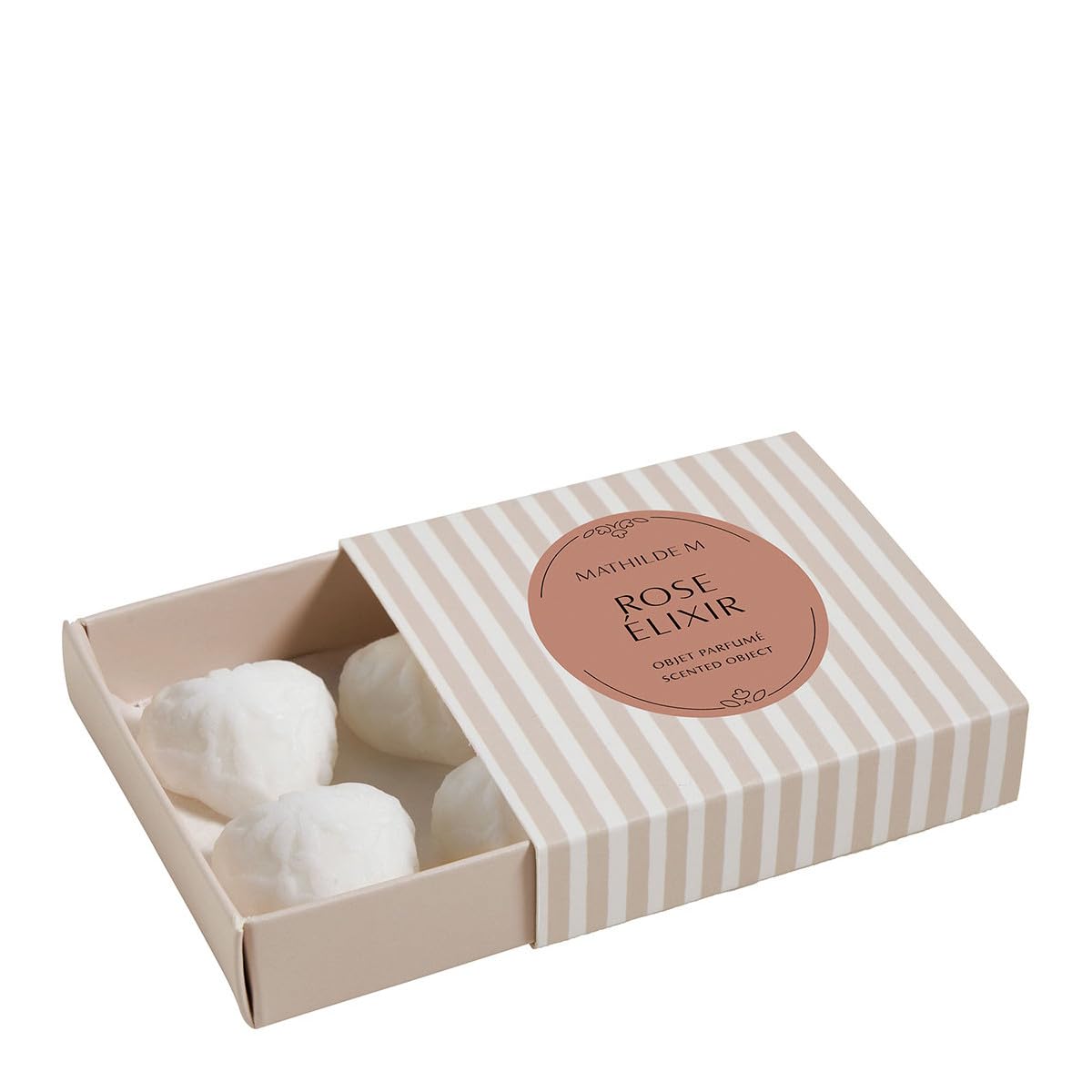 Mathilde MBox of 4 Wax Melts with Heart Embroidery - Rose Elixir