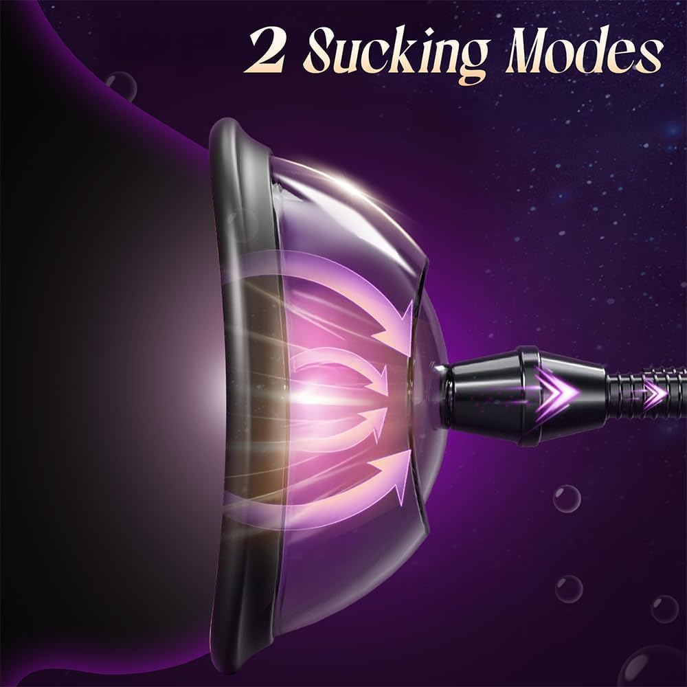 Pompe à chatte Jouets sexuels pour adultes, 5 tasses Jouets pour sucer les tétons et les chattes Pompe vaginale, Jouet sexuel féminin 3 en 1 suceurs de clitoris avec 2 modes d'aspiration