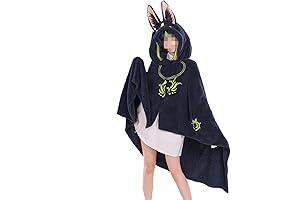 Genshin Impact Cosplay Hooded Cloak with Air Conditioning Blanket