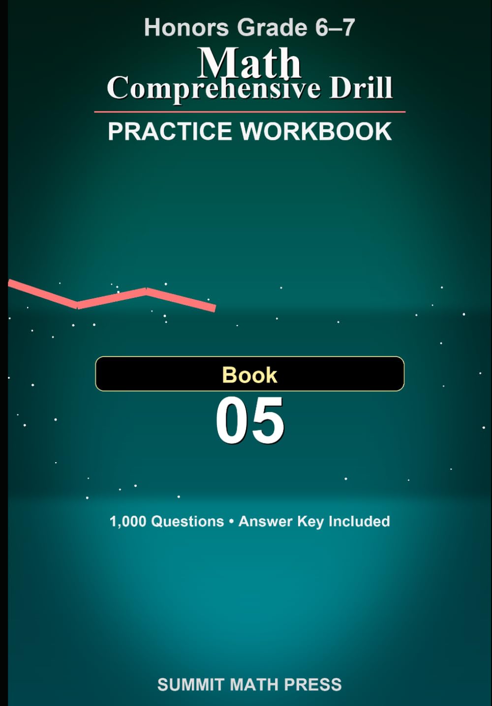 Honors Grade 6–7 Math Comprehensive Drill Workbook — Book 5: 1,000 problems. 7 core topics. Real progress.