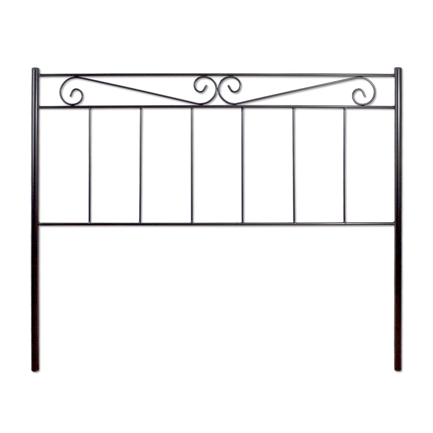 El Herrero Cabecero de Forja Valenciano | Cabezal para Cama de Matrimonio e Individual | Producto Artesanal Hecho en España Cama de 90 (97cm), Black