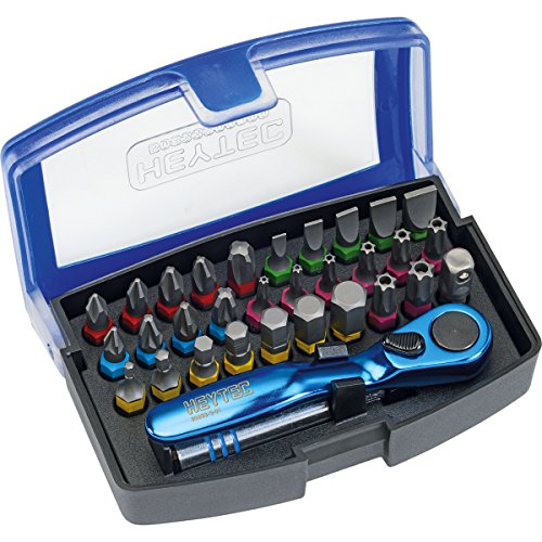 Heytec 50833500000 Embout magnétique, Multicolore, 1/4", Set de 32 Pièces