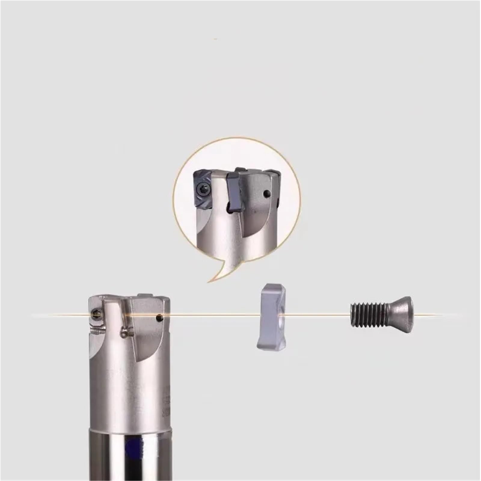 Barra De Corte Para Fresadora CNC HSS EXN03R, Barra De Corte De Aleación Para Fresadora Plana LNMU0303ZER, Herramienta Para Torno De Ultraalto Avance EXN03 Herramienta de Torno(EXN03 C32-35-200L-5T)