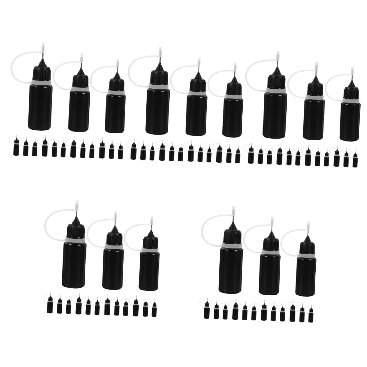 ULTECHNOVO 150 Stk Flasche mit squeeze flasche quetschflaschen Kleber-Dispenser sqeezeflasche saufmaschine Container Flaschen mit feiner Spitze Flaschen für Farbe Plastik