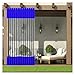 Zewnętrzne Zasłony PCV Altana Panele Boczne Tarp Zasłony Zewnętrzne Wodoodporne Przezroczyste do Obudowy Patio, Kempingu, Ganku, Konfigurowalny (Color : Blu, Size : 7.5x3m)