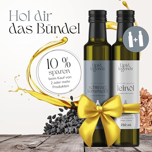Schwarzkümmelöl für Hunde 250ml kaltgepresst von Lipid Legends