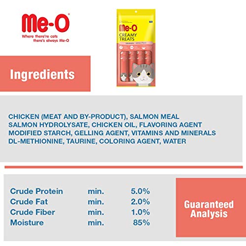 Image of Me-O Creamy Cat Treats - Salmon Flavor, Small, 60g