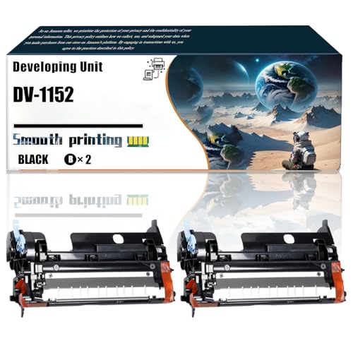 LSSF Replacement Parts Developing Unit DV-1152 Compatible with Kyocera ECOSYS M2040dn M2540dw M2635dw M2640idw P2040dw P2235dw Printers, Contains Chip and Clear Printing (2-Pack Black)