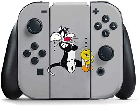 Looney Tunes Nintendo Switch Joy con driver PielSylvester Tweety Bird brazos cruzados vinilo de la piel para tu Switch Joy con driver