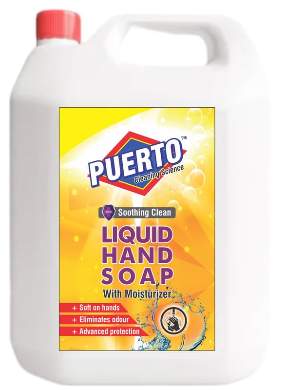 Image of Puerto Liquid Handwash Refill - Original Hand Wash- 5 Ltr (Pack of 1) | Germ Defence Formula | 10x Better Germ Protection