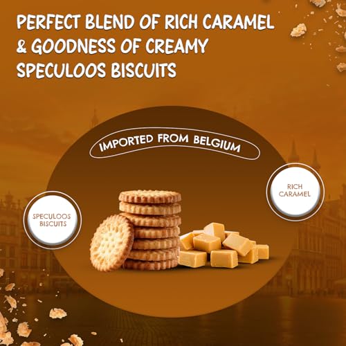 Image of BONI Speculoos Caramelised Biscuit Spread 400g | Crunchy Cookie Butter Style | Belgian Style Vegan Dessert Topping for Bread, Toast, Waffles & Pancakes