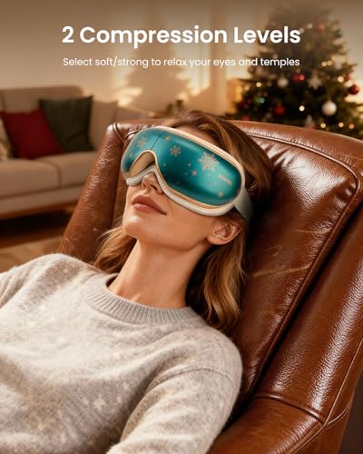 Image of RENPHO Eyeris 1 Eye Massager with Heat, Relaxing Birthday Gifts for Men Women, Smart Eye Mask for Dry Eyes Relax, Eye Strain