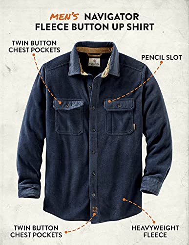 Legendary Whitetails Men's Navigator Fleece Button Up Shirt - Image 5