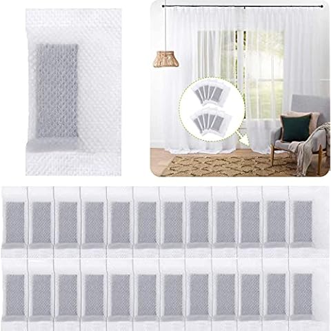BOETOADG 25 Curtain Weights, Bottom Curtains Lead to Weight, Cloth Curtain Weights for Home Curtains and Tablecloths Shower Curtains Cloth Mosquito Nets, Accessories for Signs, 15g Each (55x30 mm) Cover