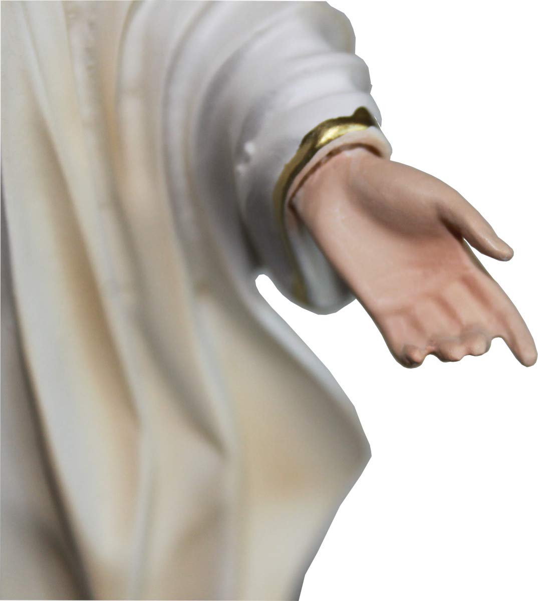 Proposte Religiose Statua della Madonna di Medjugorje in Resina. Altezza cm 30. Dipinta a Mano.