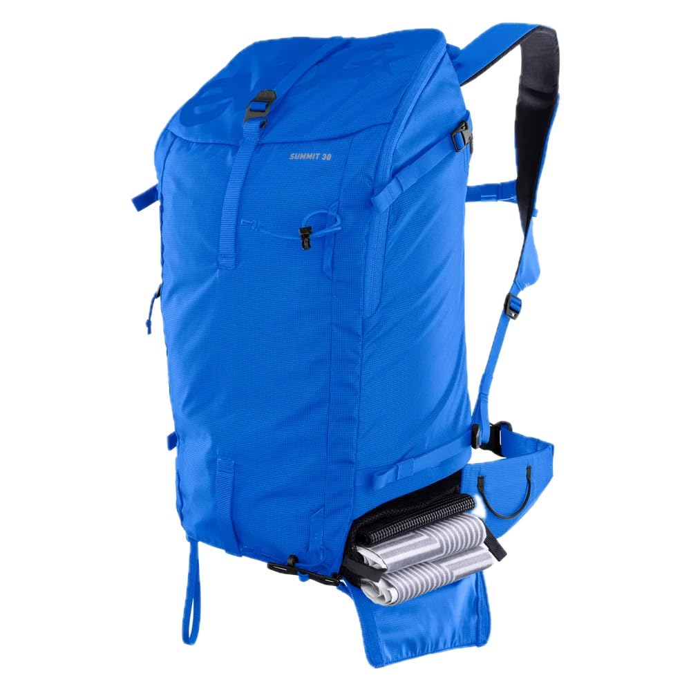 Plecak turystyczny EVOC SUMMIT 30, plecak (plecak sportowy z ergonomicznym systemem nośnym, wysokiej jakości plecak trekkingowy z praktycznymi przegrodami), Royal Blue