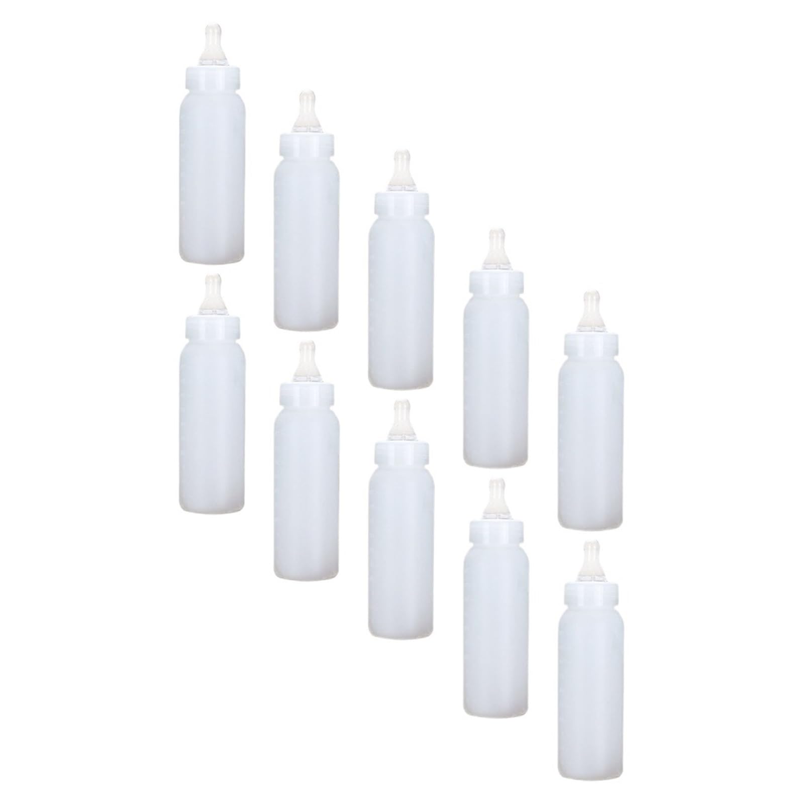 Biberon per agnelli 10 Pezzi di mangiatoia Portatile for suinetti, biberon for Allattamento for agnelli da 250 ml, for Piccoli Animali, Bianco for