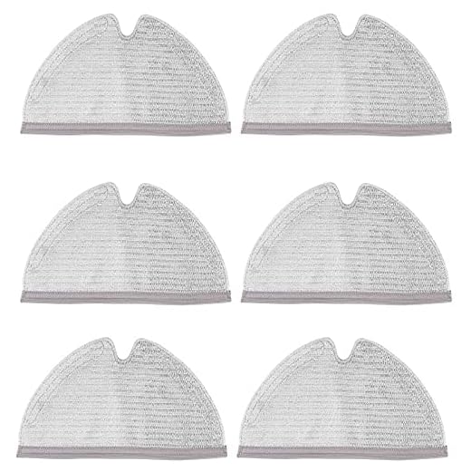 6 st MI torkdukar för Xiaomi Roborock S5 S50 S51 S55 S6 S6 MAXV S5 MAX dammsugare, Mi dammsugare torkduk, torkduk för Xiaomi robot