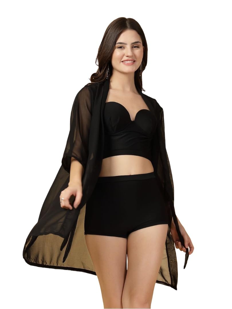 Padded Solid 3 pc Swim Set