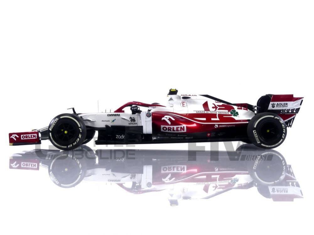MINICHAMPS- Voiture Miniature de Collection, 117212399, Red/White
