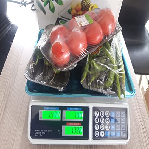 Báscula comercial digital para banco 40kg con LCD miniatura 2