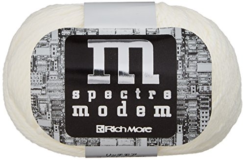 リッチモア スペクトルモデム 毛糸 極太 Col.1 ホワイト 系 40g 約80m 5玉セット 2098