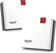 FRITZ! Mesh Set 1700 Set of 2 | Fast Wi-Fi 7 up to 3,600 Mbps | WiFi Coverage for 3-5 Rooms | Ideal for Internet Router or Fibre Optic Modem (ONT) | Easy Setup | Made in Europe