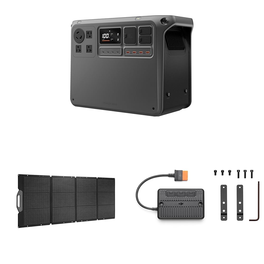 Amazon | 【セット買い】DJI Power 2000ポータブル電源+200W折りたたみ