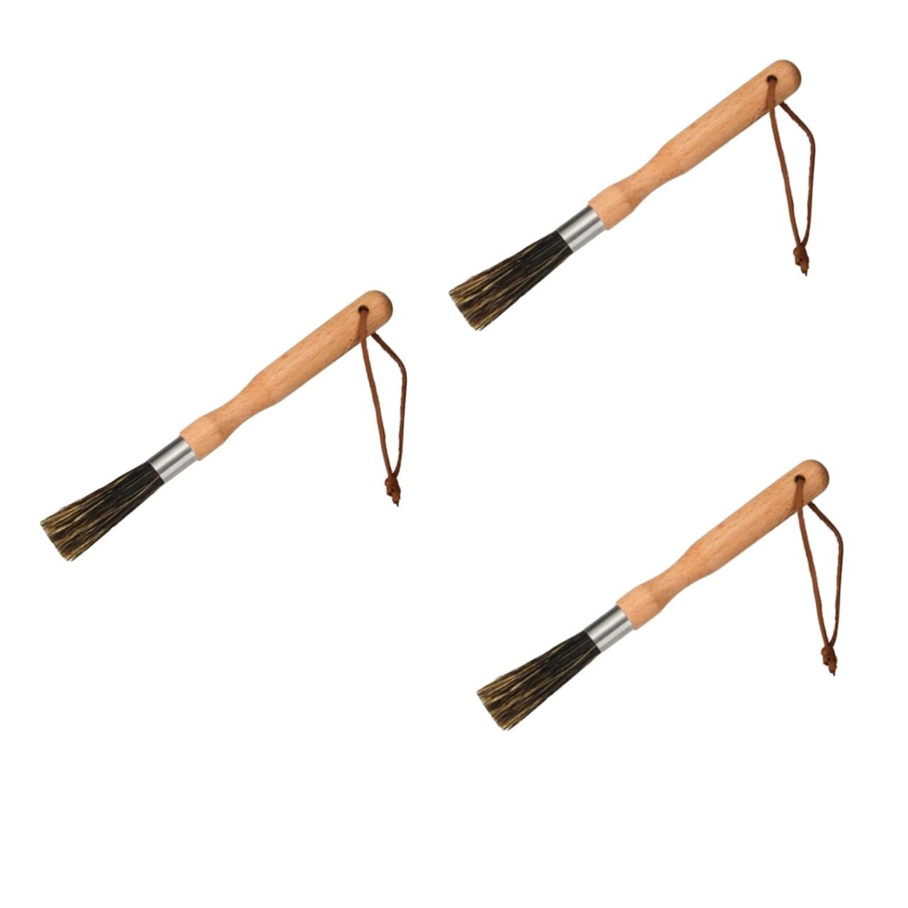 TOPBATHY 3 Piezas Cepillo De Limpieza Limpiador De Cafetera Espresso Botella De Agua Limpieza De Botellas Piezas De La Máquina De Expreso Cepillo Limpiador De Granos De Madera